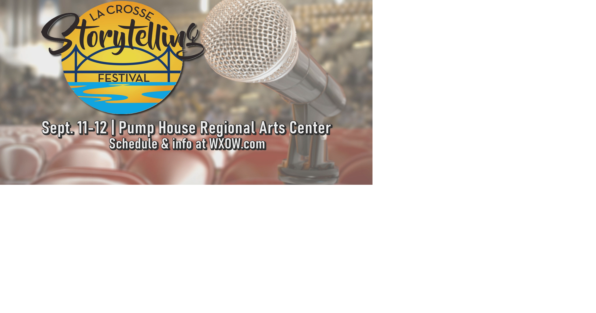 La Crosse Storytelling Festival returns Sept. 11-12