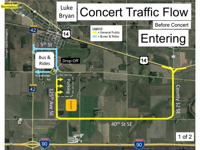 Expect plenty of traffic for Luke Bryan's Eyota concert News