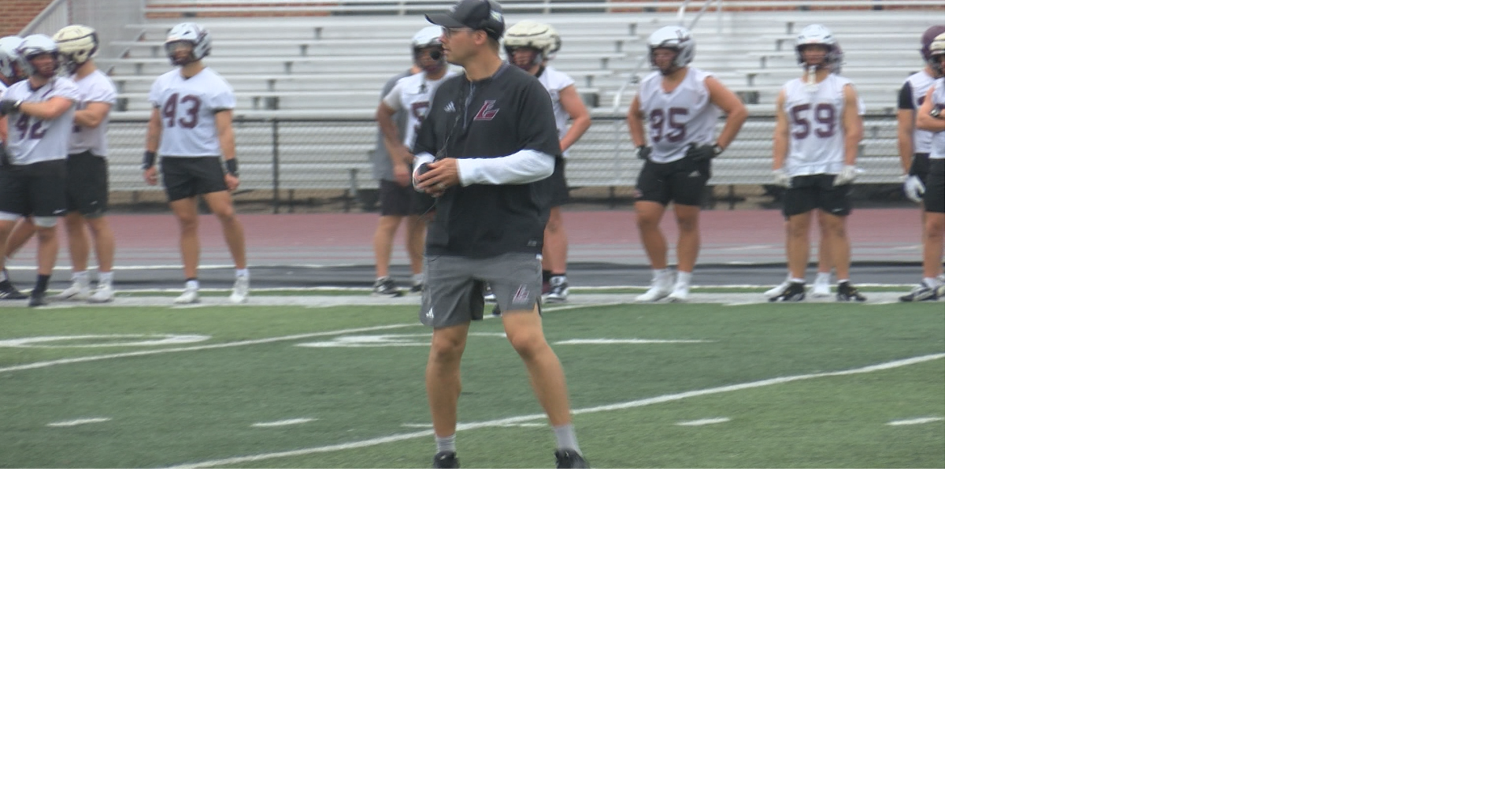Zweifel sets the tone at UWL's first practice