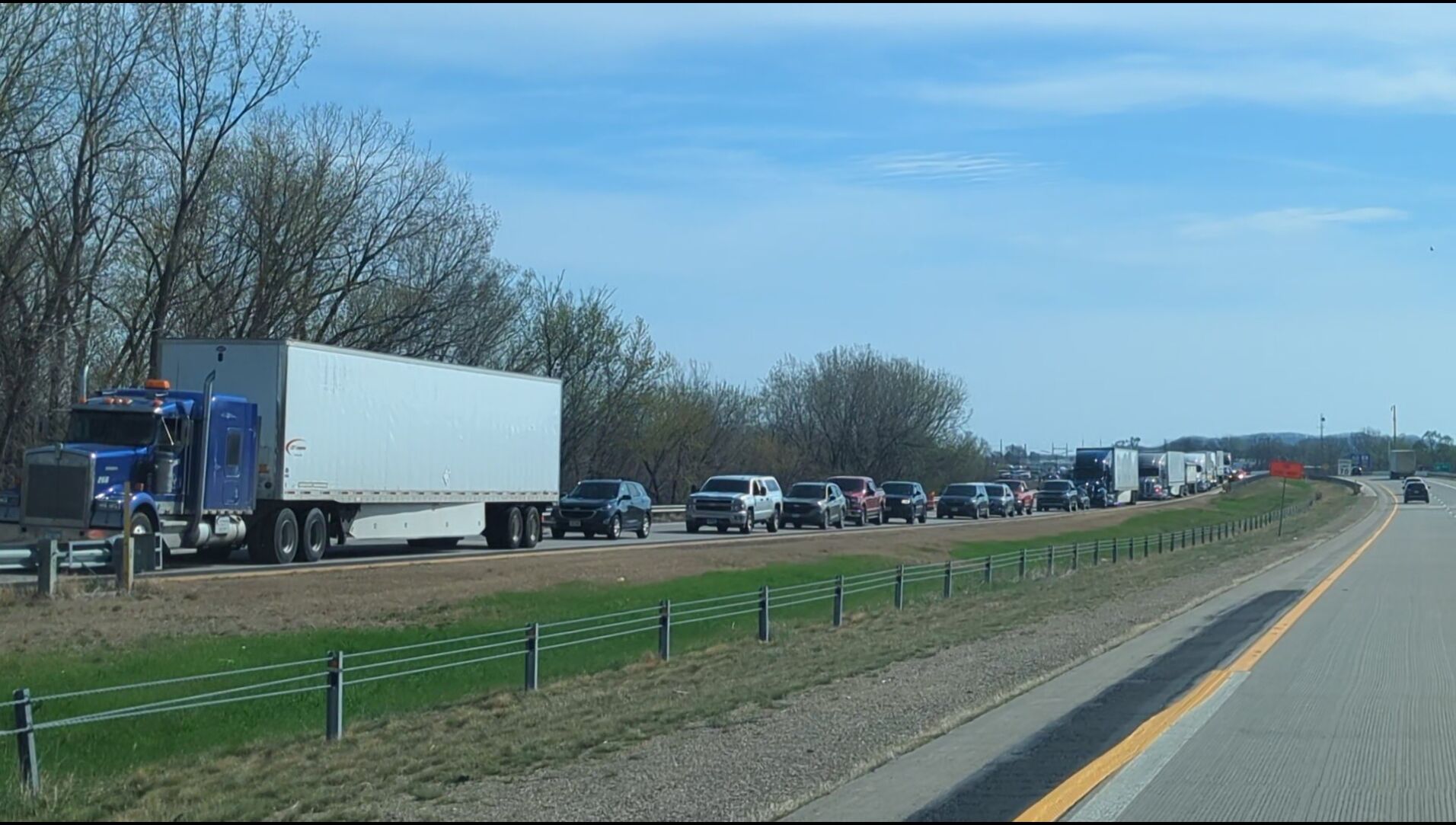 I-90 traffic at French Island slowed heavily due to crash Friday