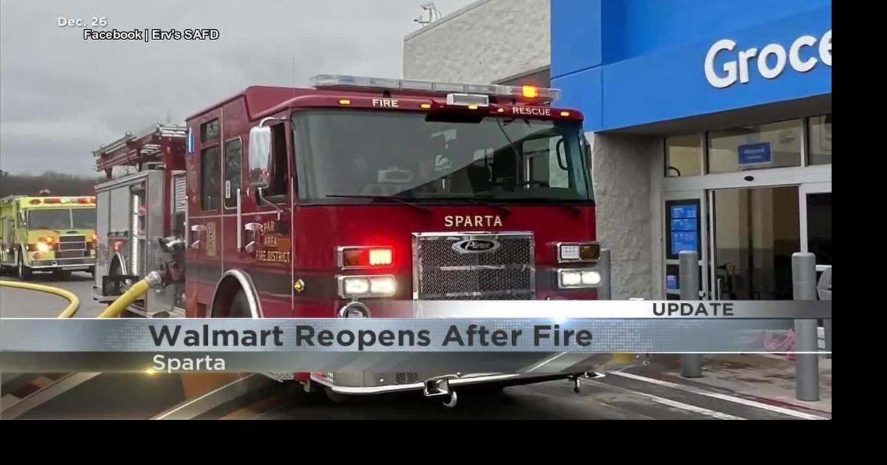Sparta's Walmart reopens after last week's fire Video