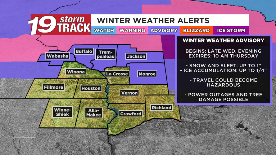 The first of two storm systems to bring rain, some sleet and freezing ...