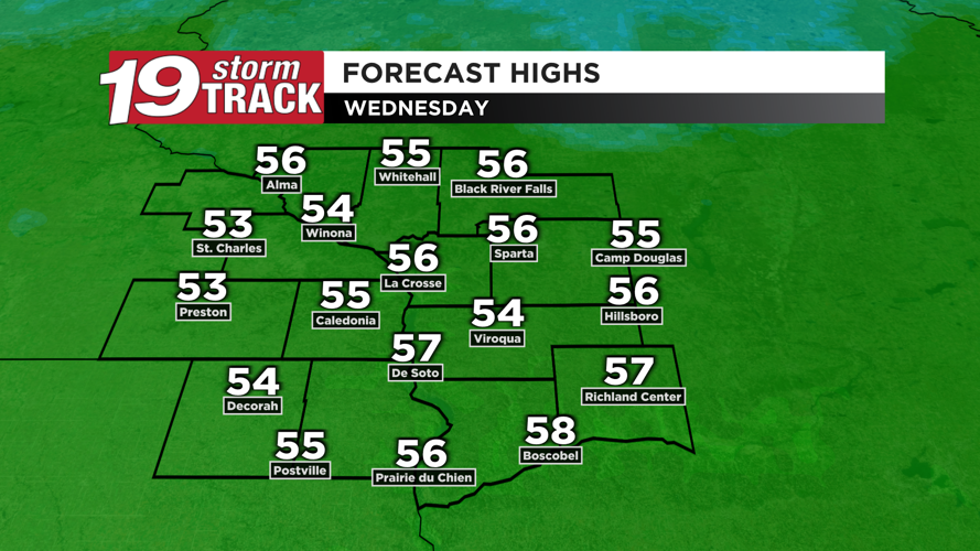 A warm and breezy Monday ahead; cooling down Tuesday through Thursday ...