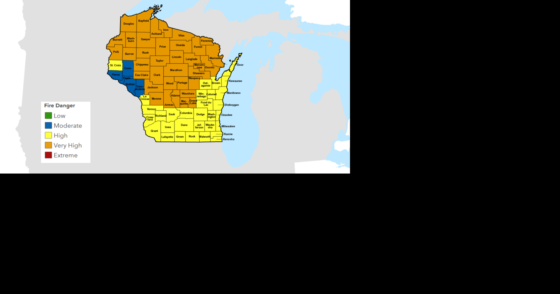 DNR warns of wildfire threat, suspends burning permits in 43 counties ...