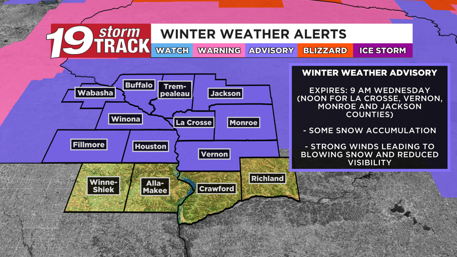 Strong winds expected today with snow showers through midday; more snow ...