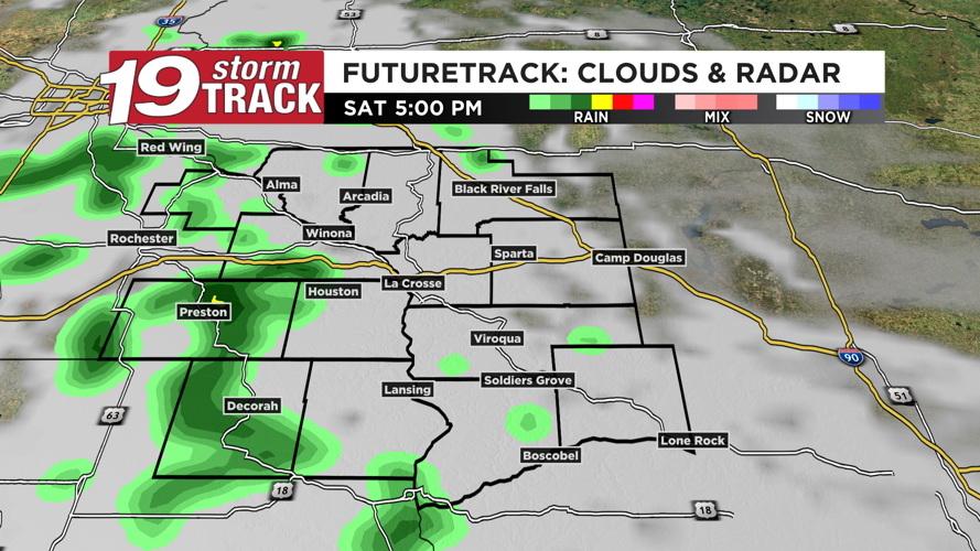 Thursday looks pleasant and mild overall; scattered rain chances return ...