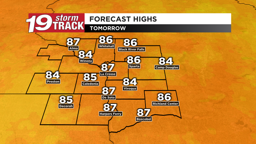 A pleasant Summer day ahead for our Wednesday; shower and storm chances ...