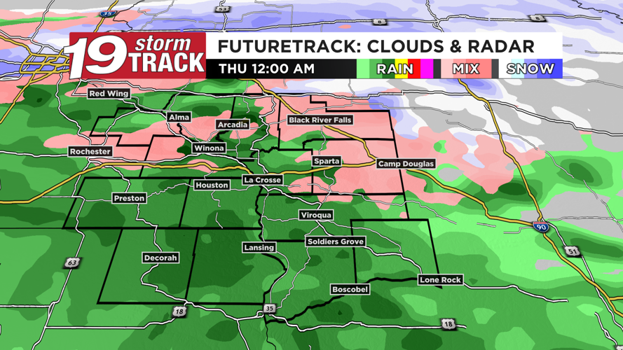 The first of two storm systems to bring rain, some sleet and freezing ...