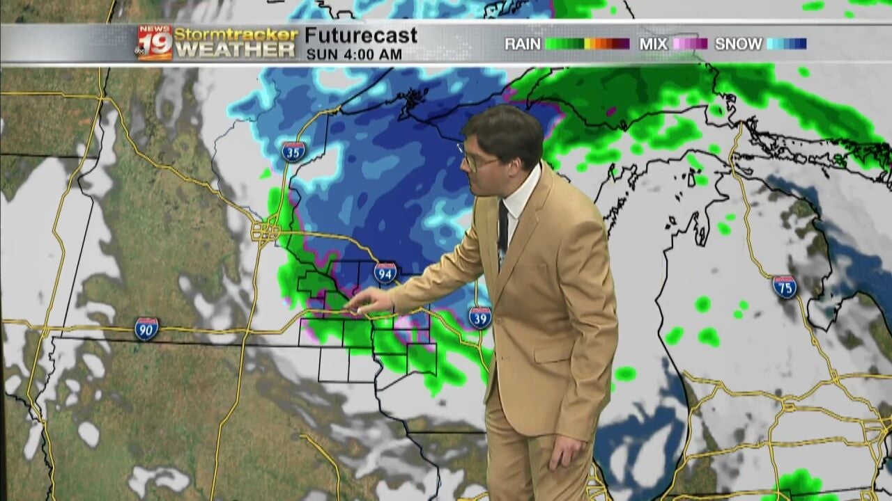 Another Day Of Strong Winds And Rain Chances With Snow Chances In The ...