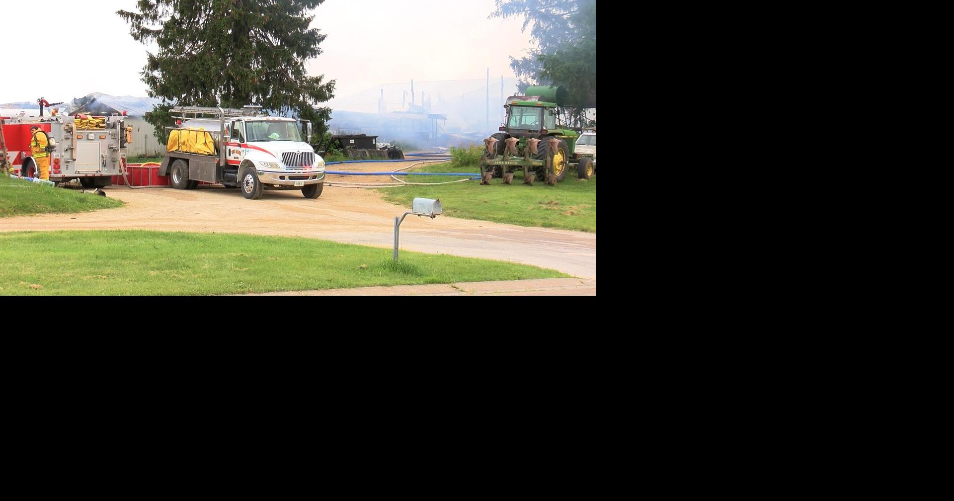 Several departments fight barn fire in rural Brownsville | Top Stories ...