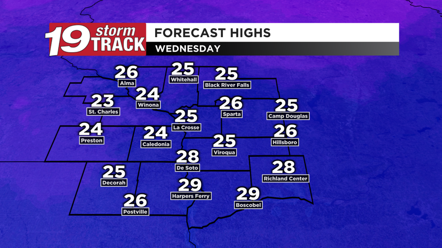 A pleasant Monday ahead with well above average temperatures for mid ...