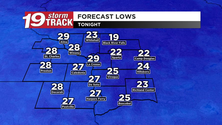 A sunny and seasonably warm but breezy Wednesday ahead | 19 Storm Track ...