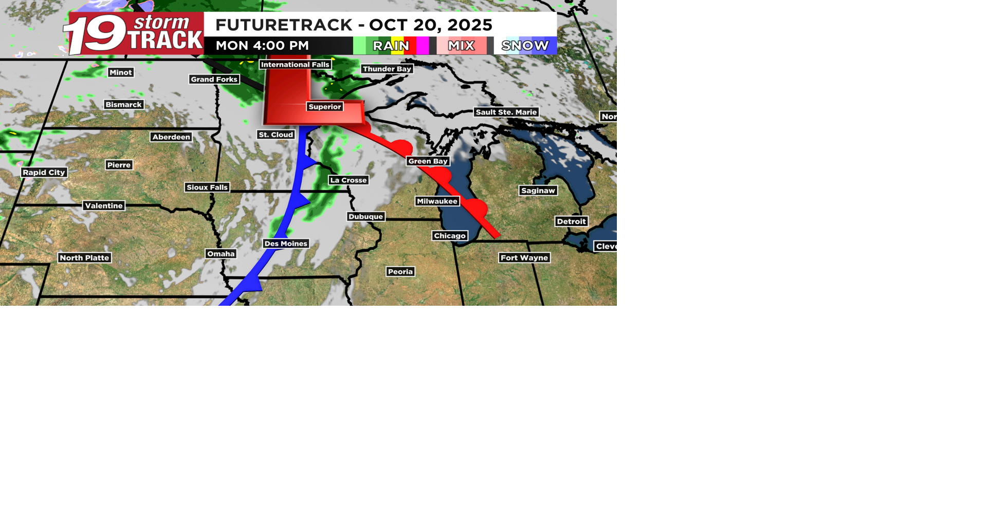 Low pressure to bring showers and gusty winds the next few days along ...