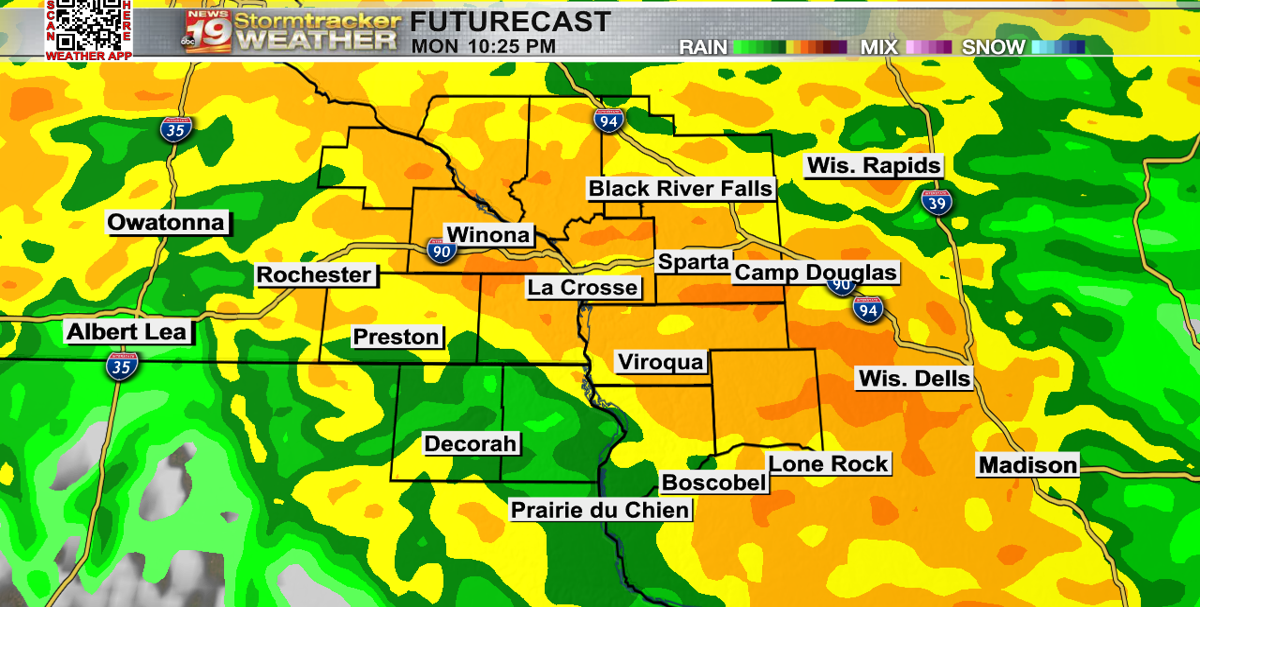 Showers becoming likely as we begin the new week | 19 Storm Track ...