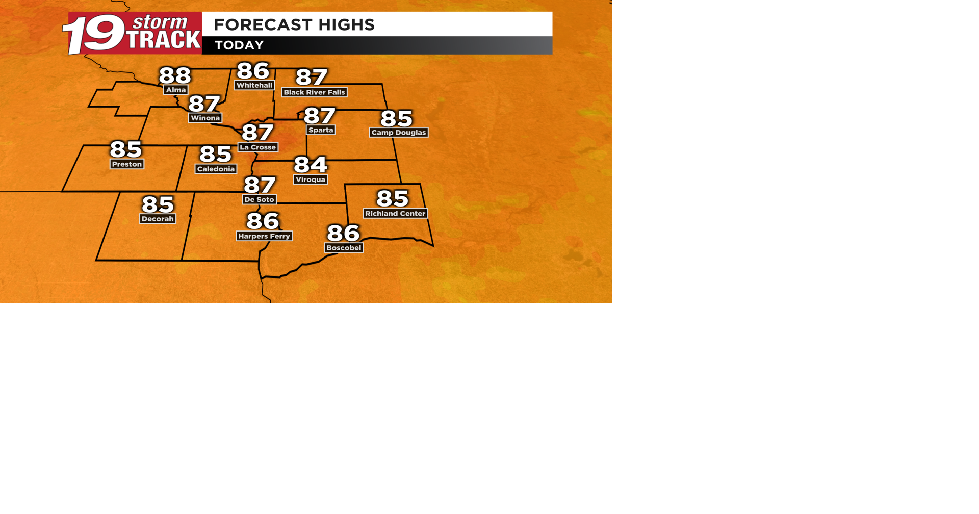 Another warm and sunny day ahead to begin the week... but changes are ...