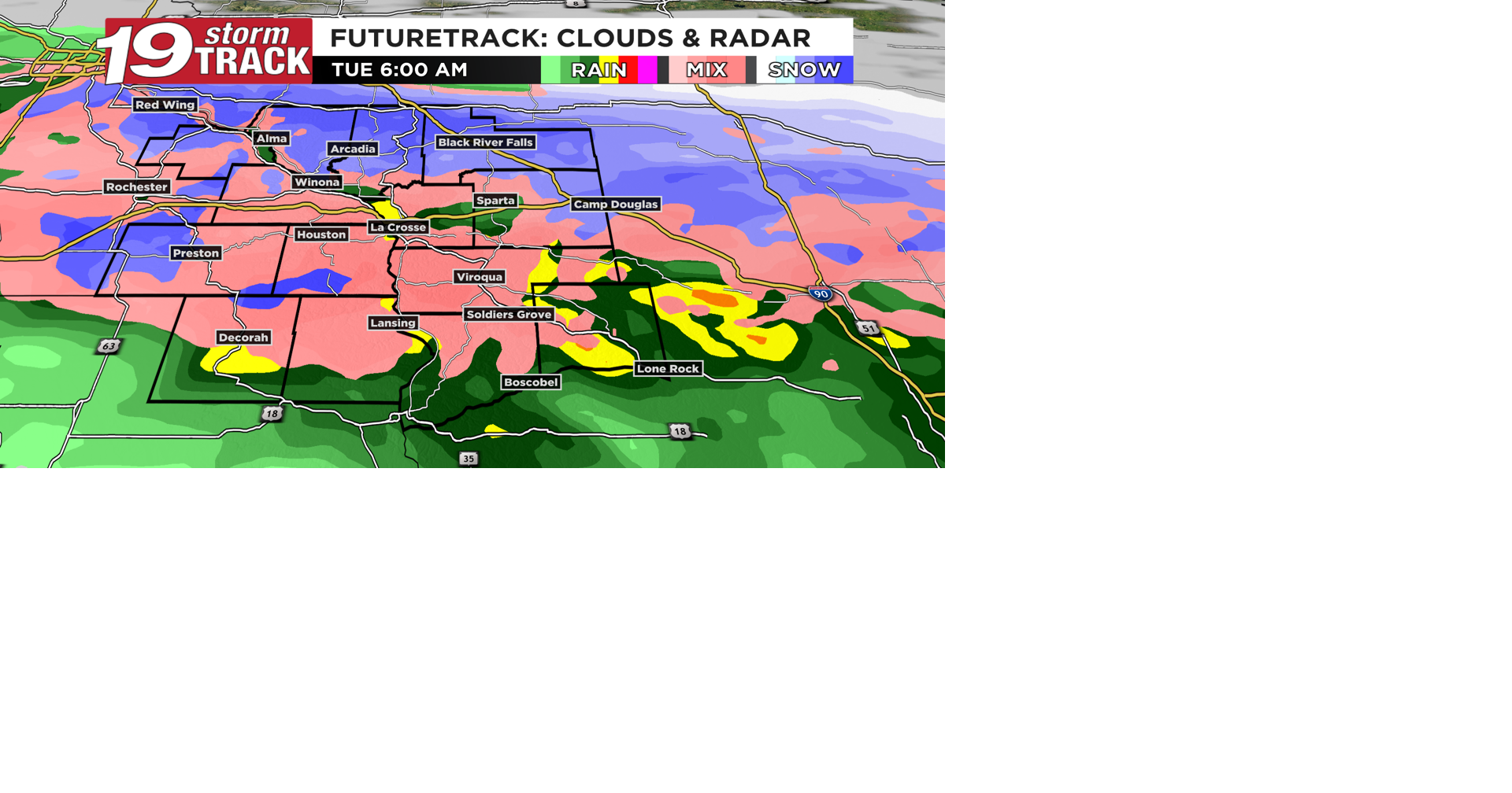 Dry today but tracking rain and snow chances for tonight into the first ...