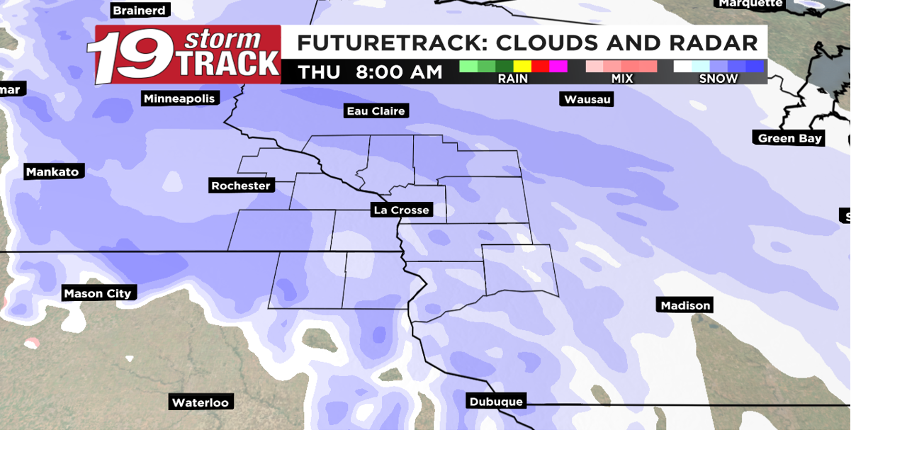 Accumulating snow and slippery travel for Thursday | 19 Storm Track ...