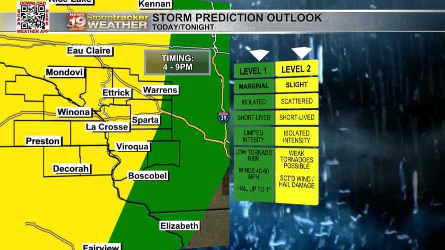 Strong to severe storms possible Thursday night. | 19 Storm Track ...