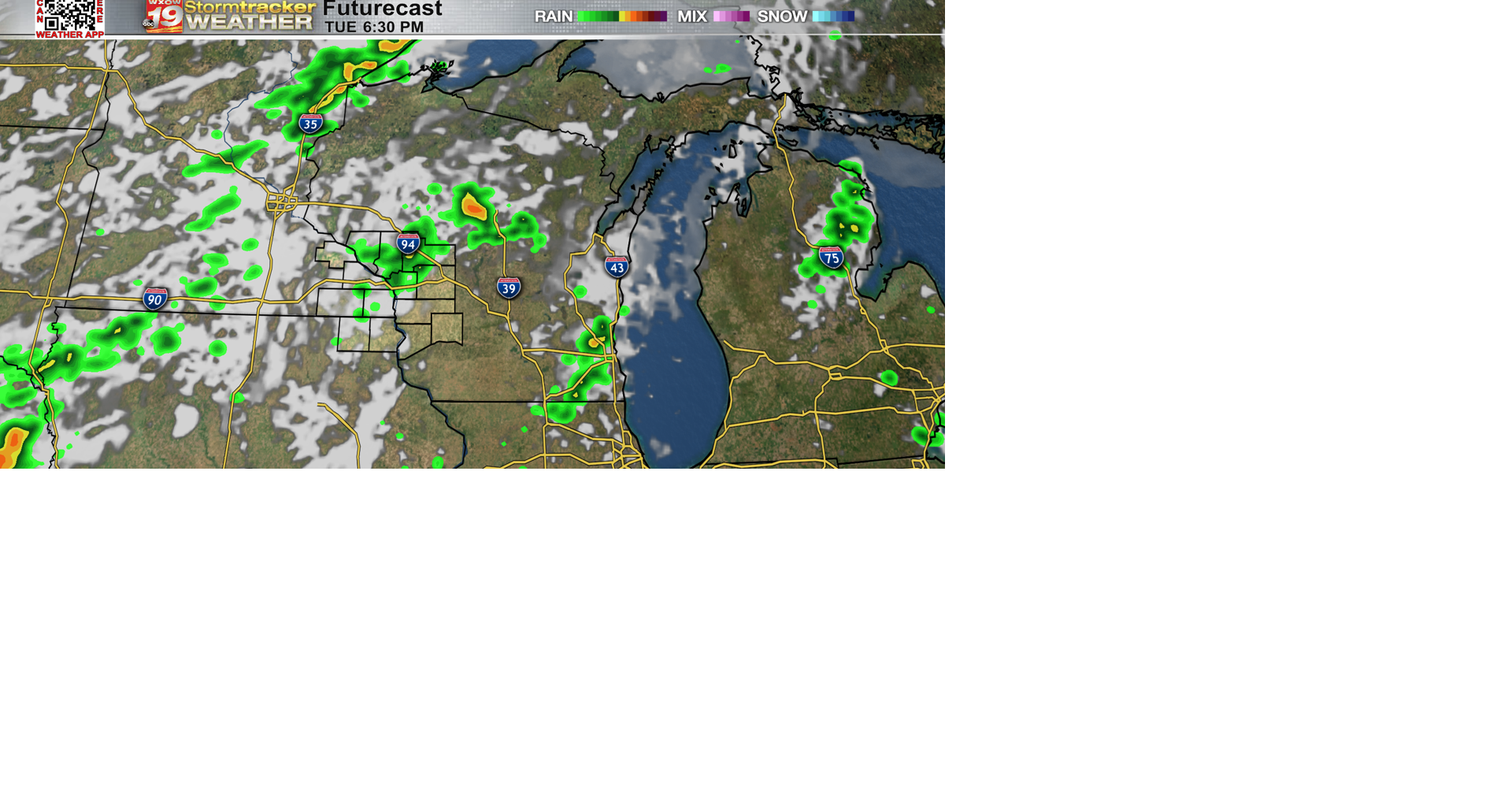 A day of hot and very humid weather before storms roll into the Coulee