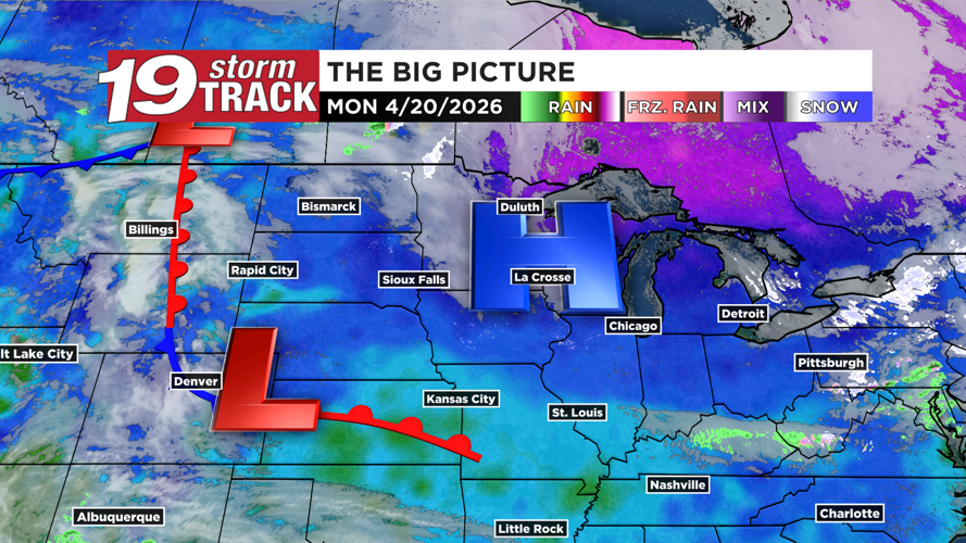 Highs closer to average today... but going above for Tuesday, Wednesday ...