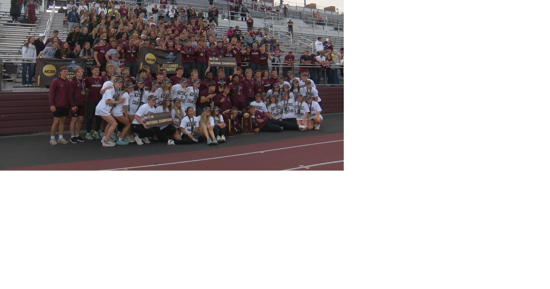UWL sweeps national track and field titles at home