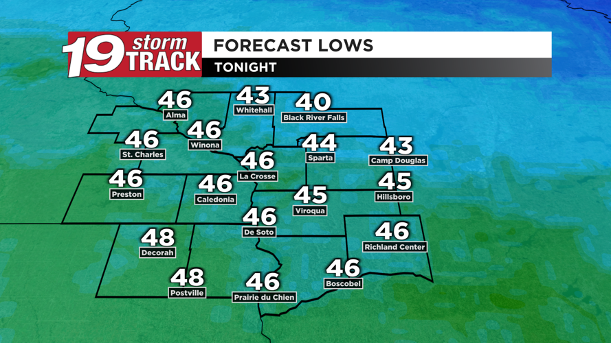 A warm and pleasant Wednesday ahead | 19 Storm Track Weather | wxow.com