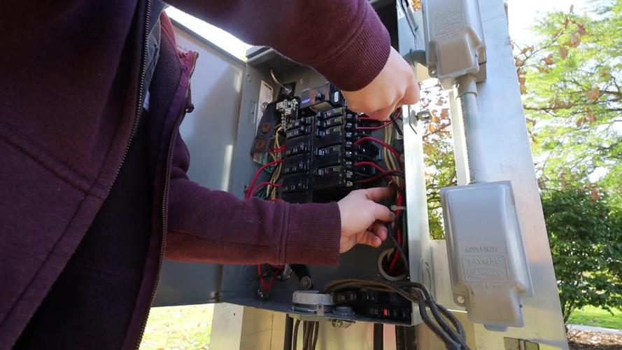 Vip Hand Clock Electrical apprentices help power Rotary Lights, gain hands-on ...
