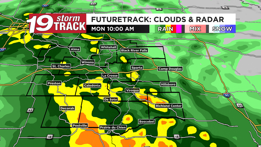 Chance of showers and thunderstorms to begin the week before several ...