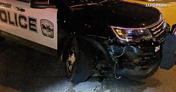 La Crosse Police officer injured after squad hit by accused impaired