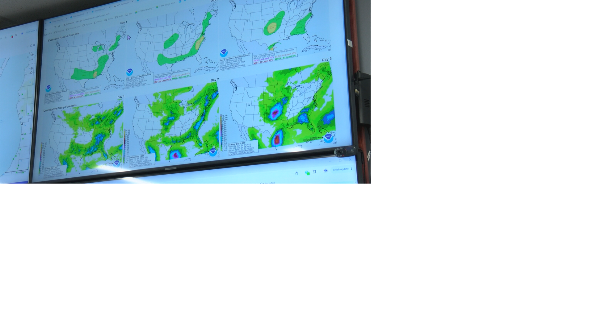 The National Weather Service continues to monitor the rain and flooding ...