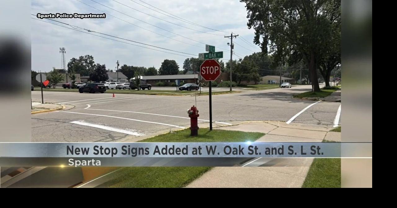 New stop signs added to Sparta intersection | Video | wxow.com