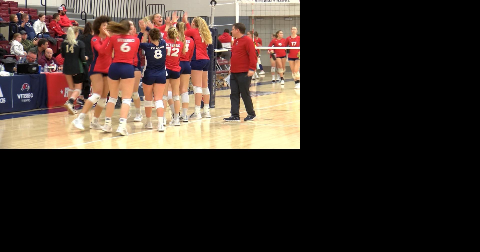 Viterbo volleyball makes quick work of Point Park to open NAIA