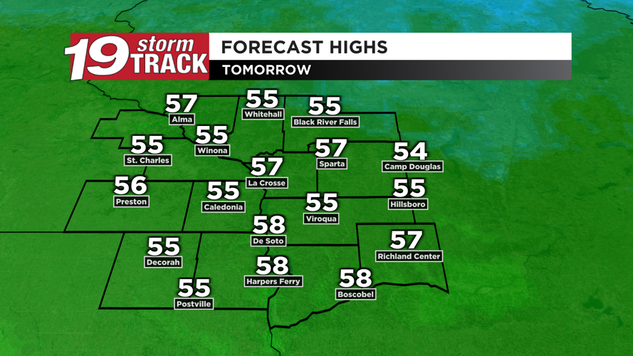 A sunny and seasonably warm but breezy Wednesday ahead | 19 Storm Track ...