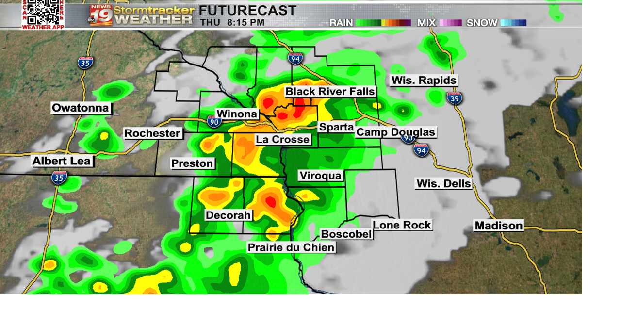 Strong to severe storms possible Thursday night. | 19 Storm Track ...