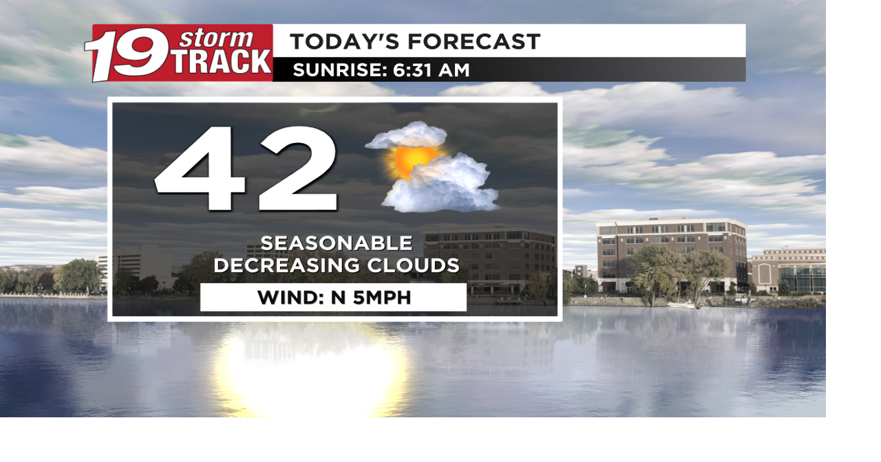 Temps climb through the weekend looking to reach the 60s on Monday ...