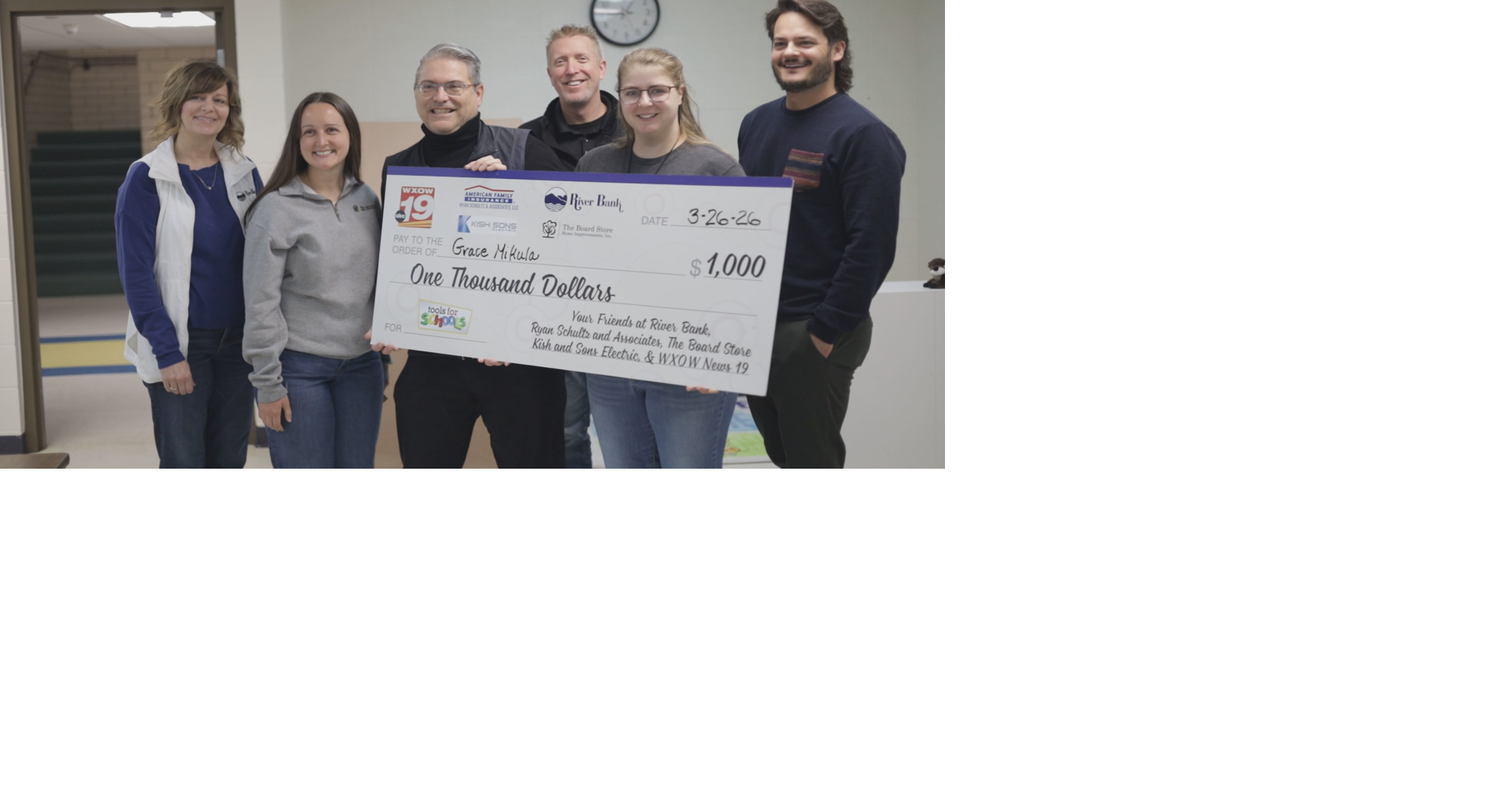 March's Tools for Schools winner dedicates space in the classroom to help students work through emotions