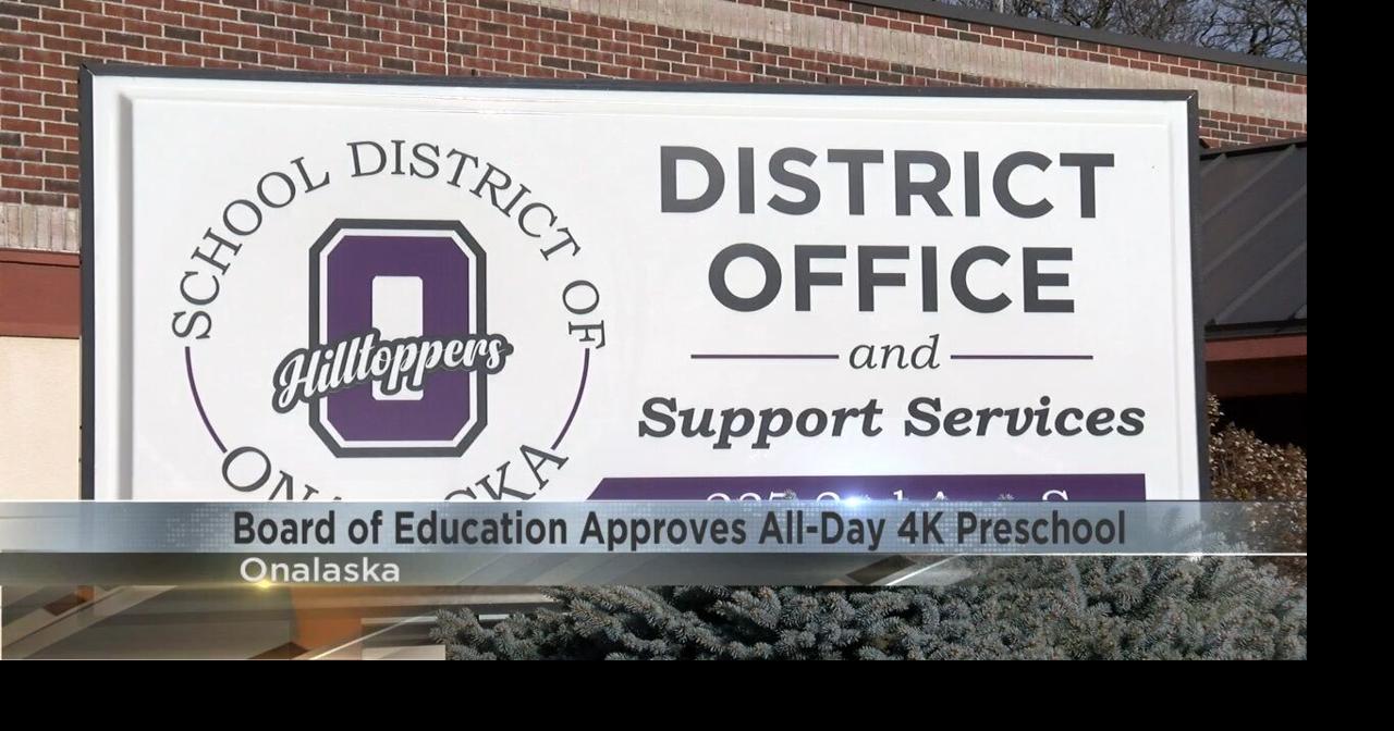 School district of Onalaska approves all-day 4K preschool for 2026-27 school year