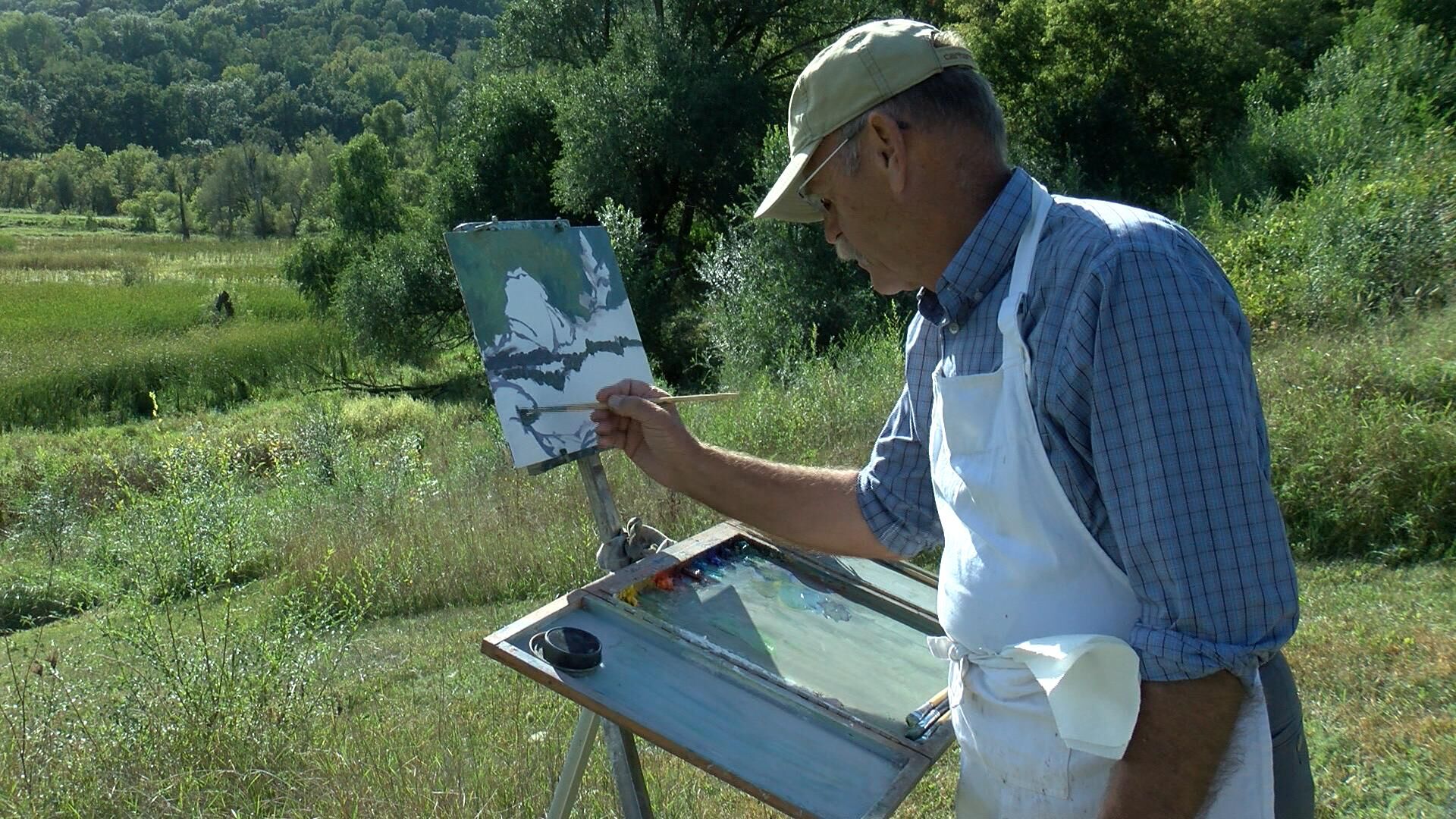 Artists prepare paintings for this weekend's Plein Air Festival