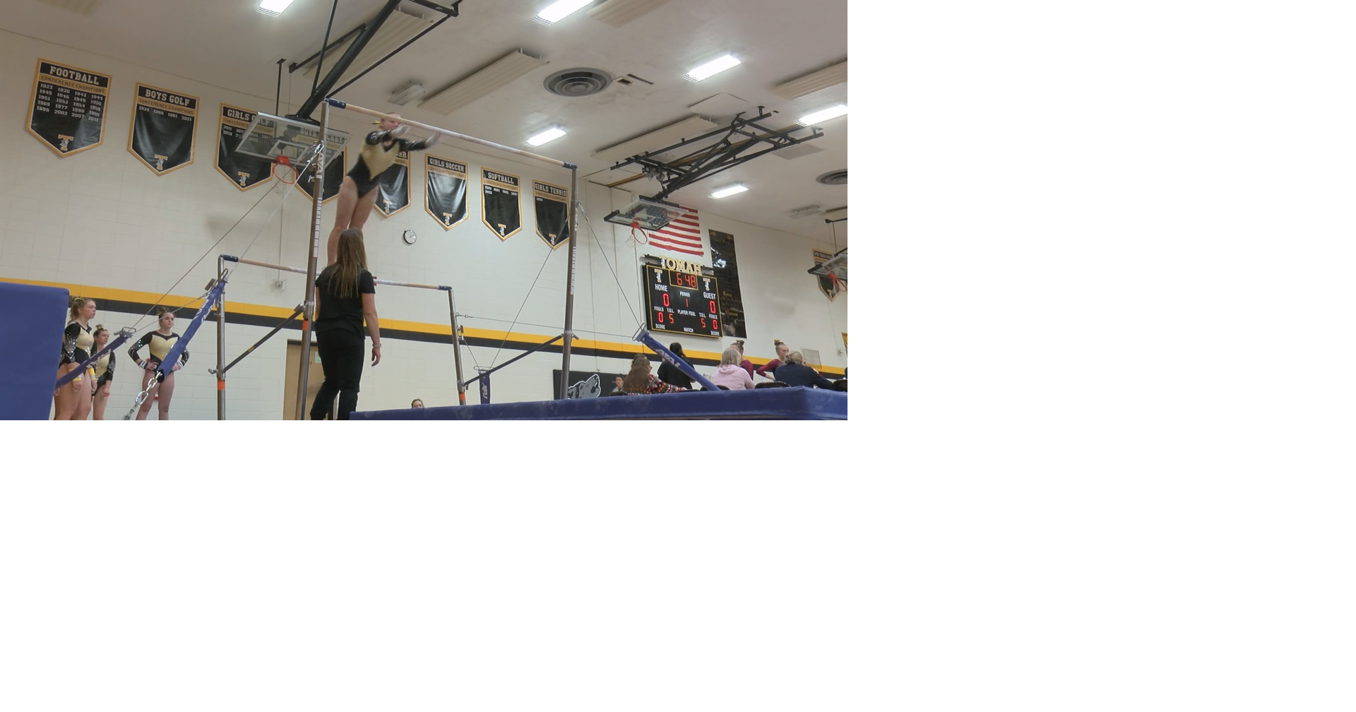 Tomah Gymnastics hosts the Peppermint Twist Meet Sports