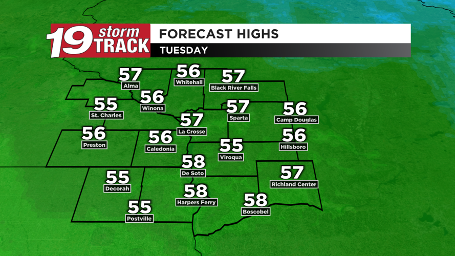 A sunny and seasonable Monday ahead | 19 Storm Track Weather | wxow.com