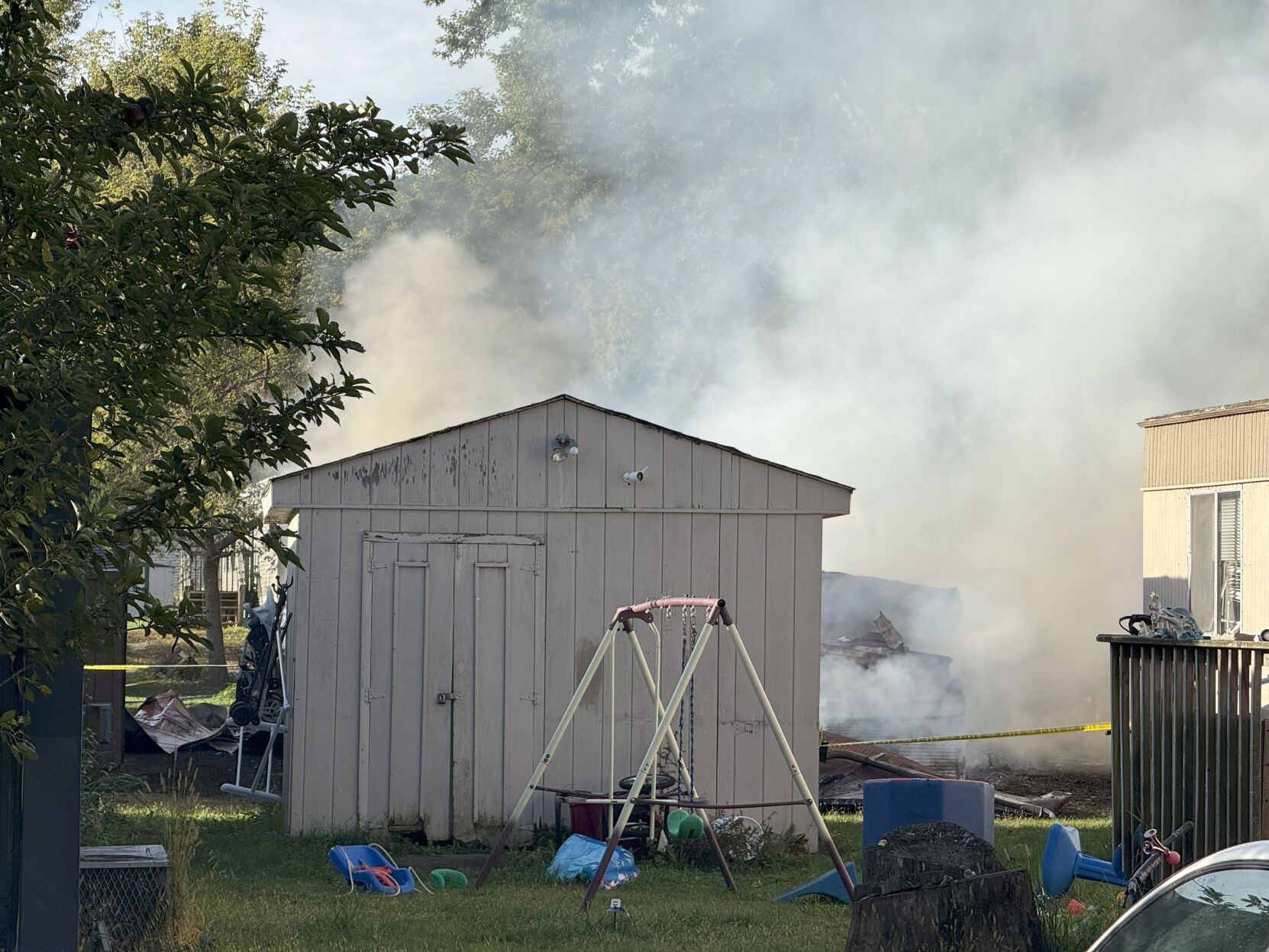 Brookview Mobile Home Court in Shelby sees fire Wednesday morning ...
