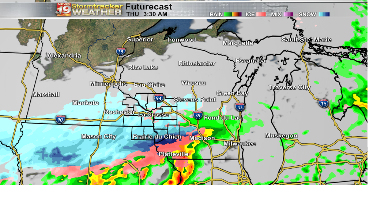 Few rain/snow chances heading into Wednesday night | 19 Storm Track ...