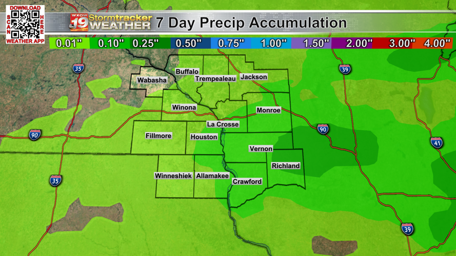 A big swing in temperatures over the next couple of days; Little to no ...