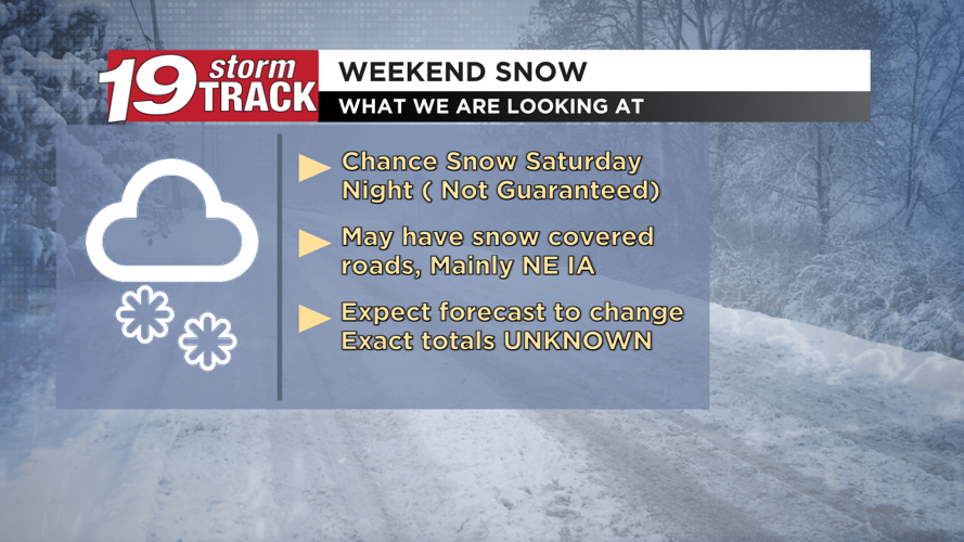 Snow chances Friday with possible freezing drizzle; Another round of ...
