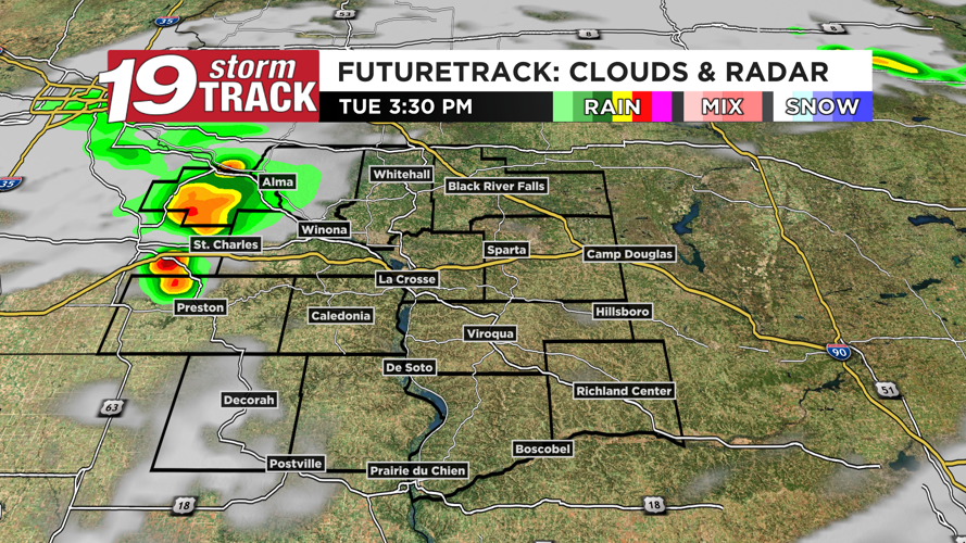 Pop-up showers and storms around the next two days before rain chances ...