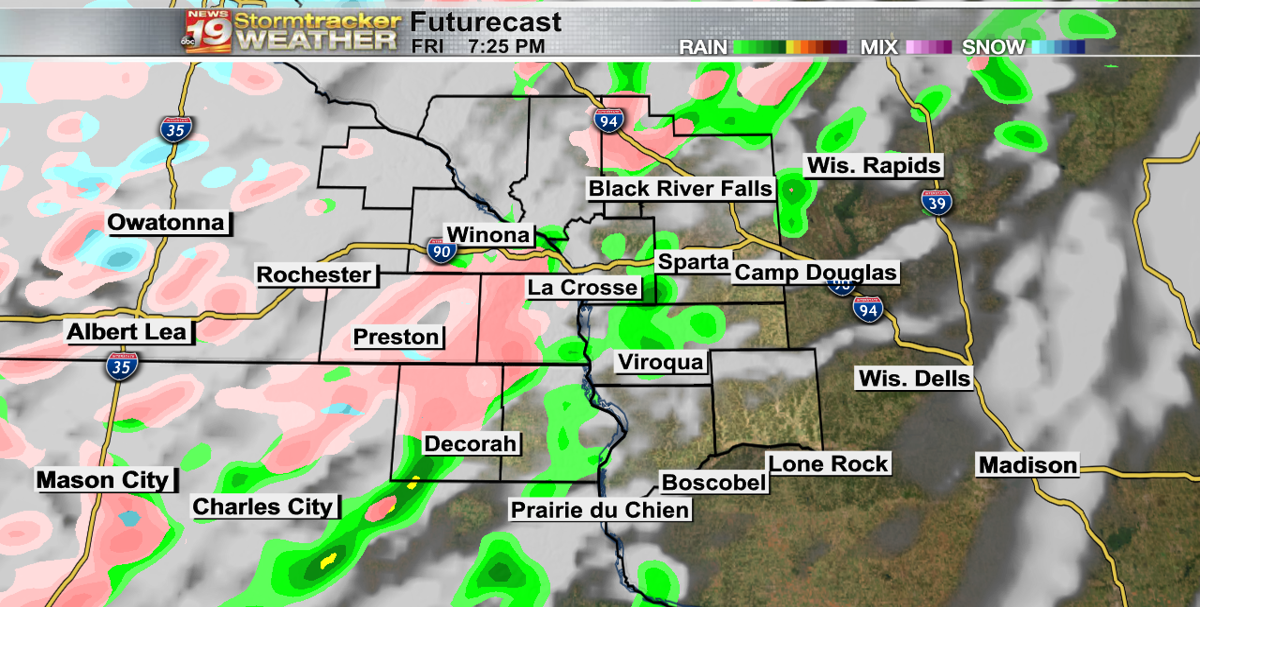 A few spotty chances of rain or snow to start our chilly weekend | 19 ...