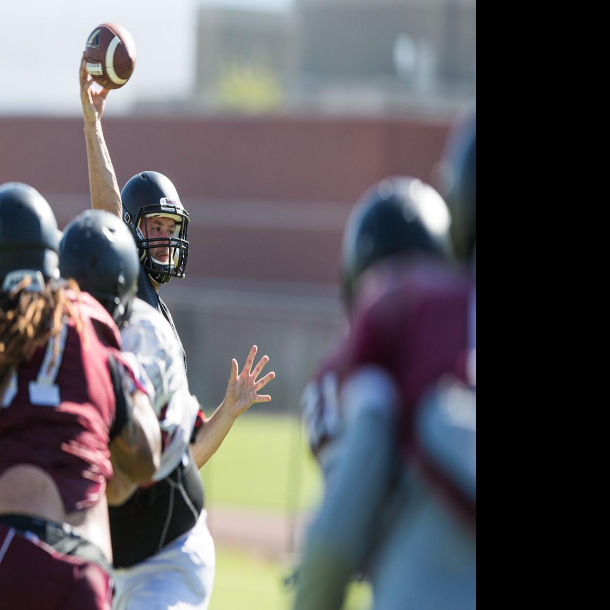 Football Central Washington University Fall Camp Sports Photos