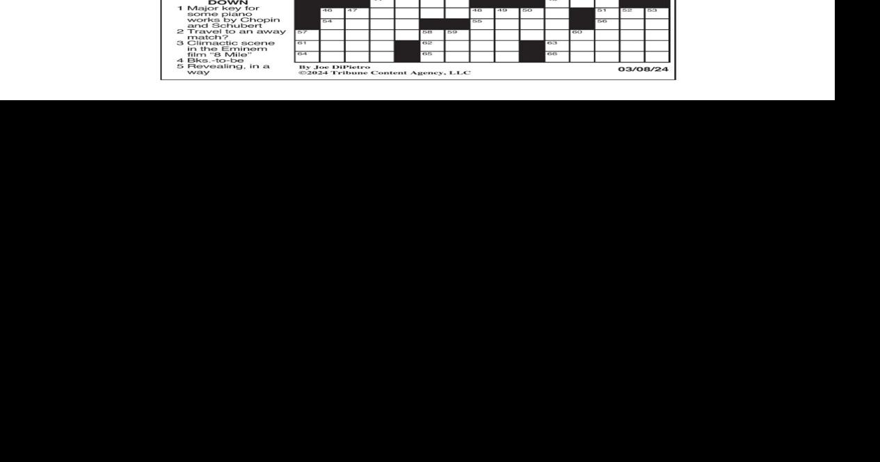 LA Times Crossword March 8, 2024 Crosswords