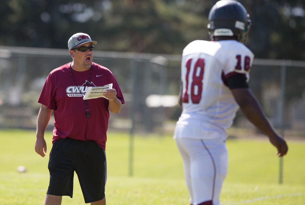 Football Central Washington University Fall Camp Sports Photos