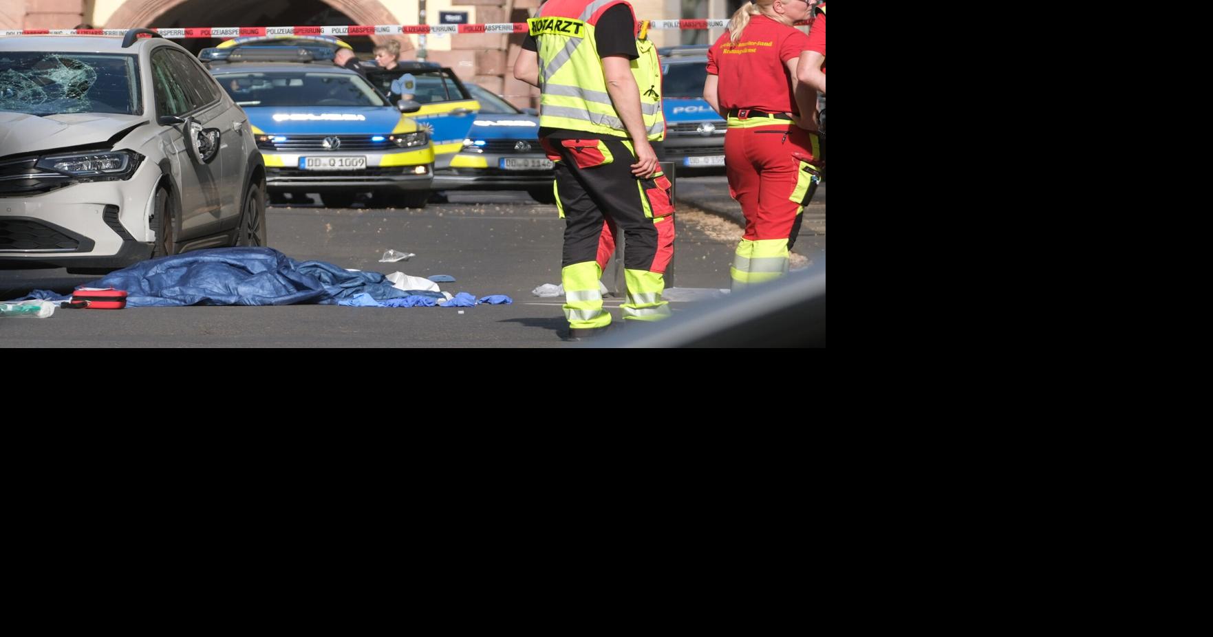 A driver plows into people in the German city of Leipzig, killing 2 people